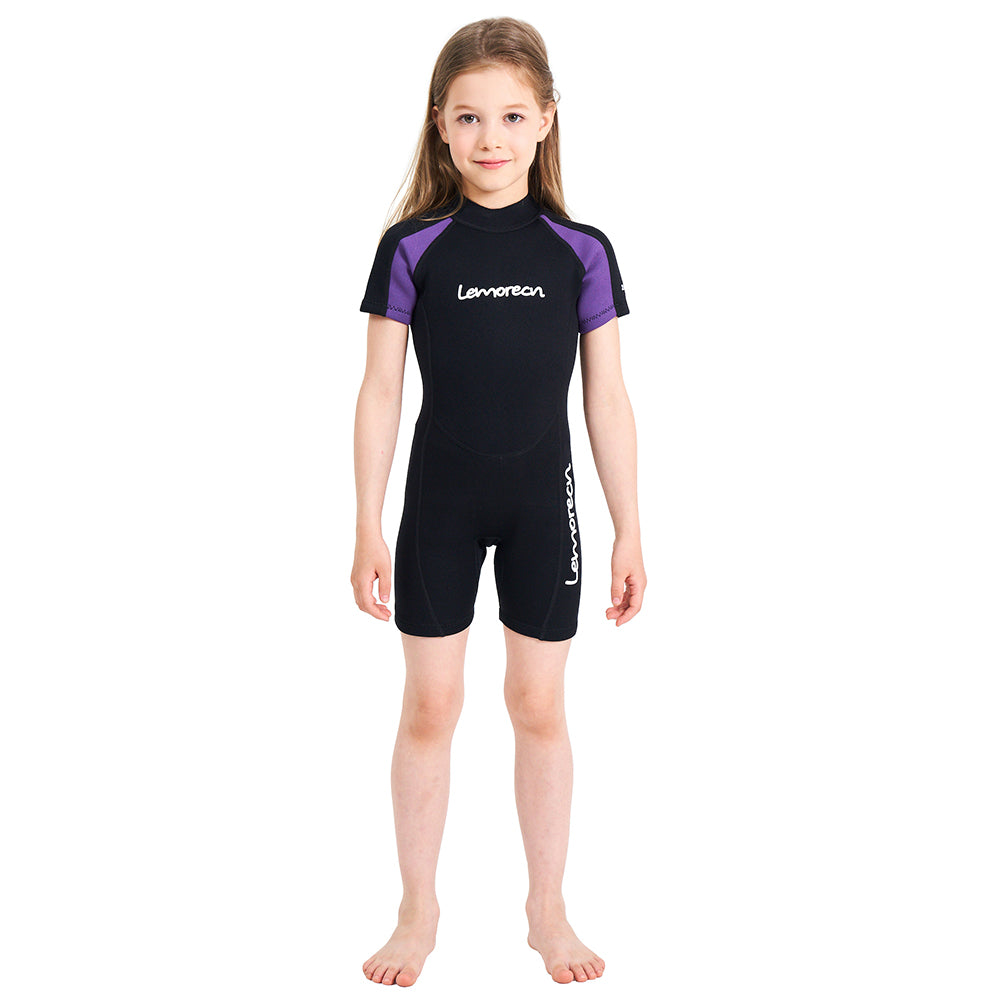  SINFU Kids Wetsuit Full Body Dive Suit Back Zip 2MM Neoprene  Swimsuit for Girls Aged 2 to 10 Year : Everything Else